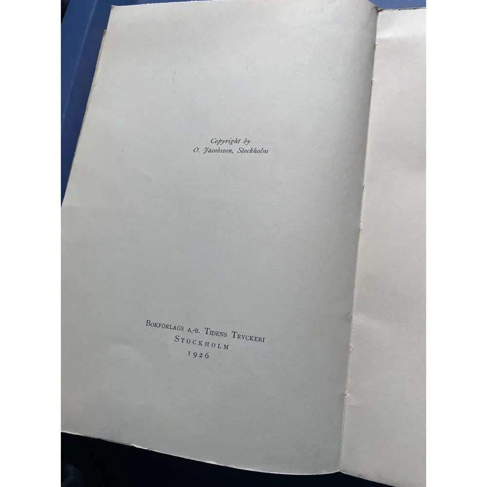 Adamson's Resa O. Jacobsson 1926 Vintage German Book